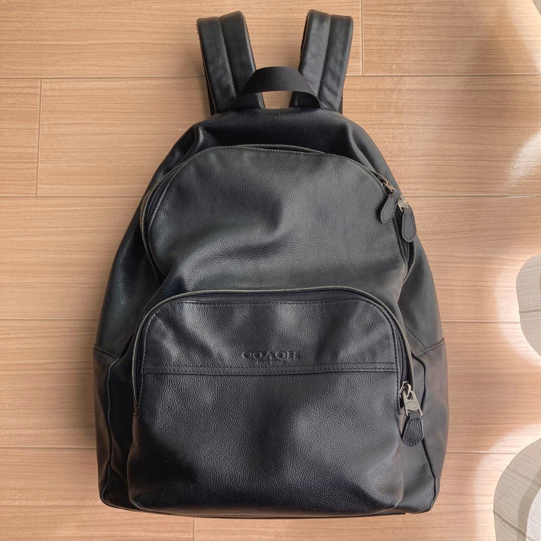 COACH　ヒューストン　バックパック　シボレザー　黒