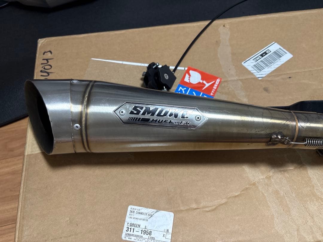ハーレー　SMOKE オールステンレス マフラー　フルエキゾースト