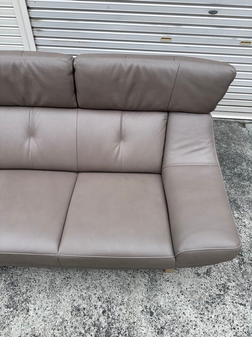 カリモク ZU46モデル 3人掛けソファ 本革ソファ 極美品　junyun