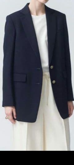ebure ネイビー テーラードジャケット