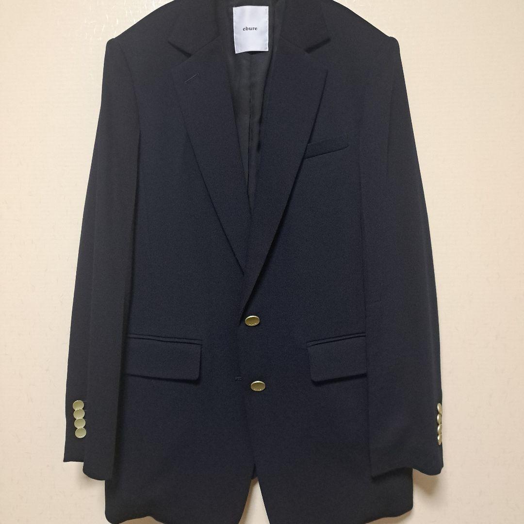 ebure ネイビー テーラードジャケット