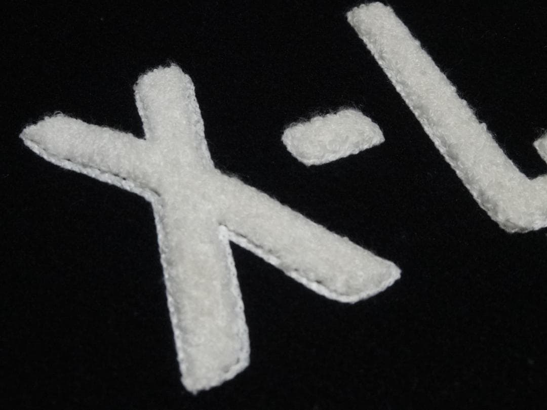 名作　エクストララージ　シカゴ・カブス　パロディー　スタジャン　黒　レザー　牛革