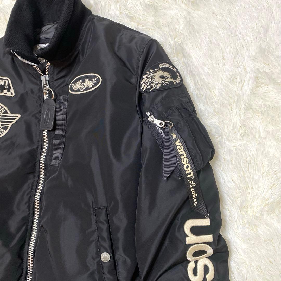 ✨極美品✨VANSON バンソン MA-1 フライトジャケット 刺繍 2XL