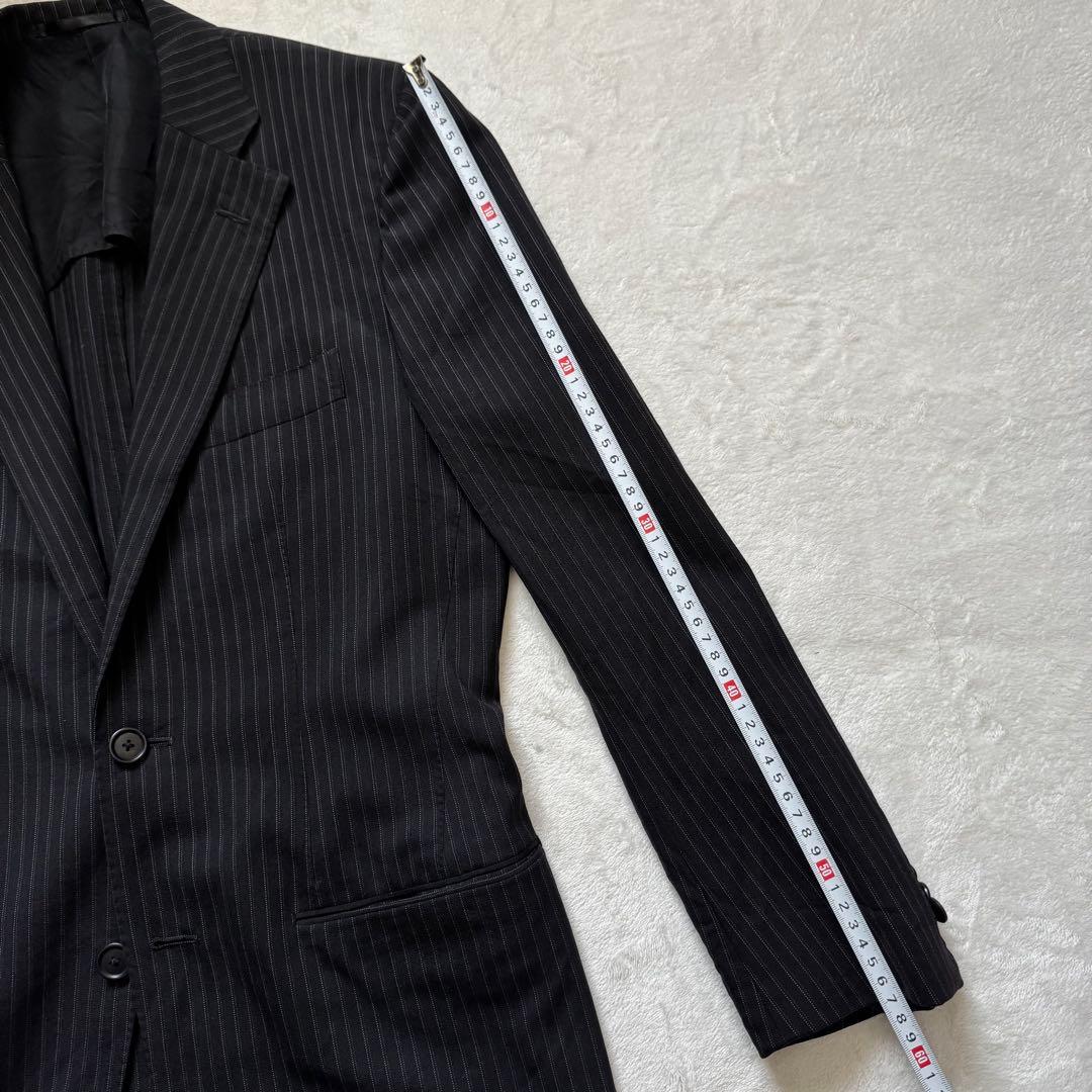 トゥモローランド グアベロ セットアップ　メンズスーツ ストライプ ブラック M