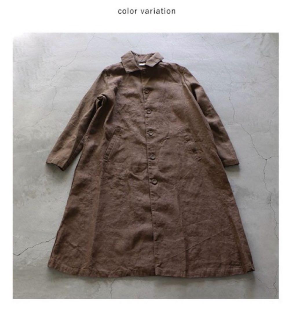 【最安値】【新品】フォグリネンワーク★ライリーコート 麻素材のロングコート