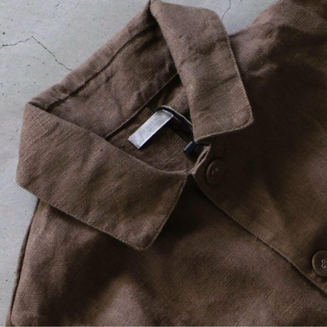 【最安値】【新品】フォグリネンワーク★ライリーコート 麻素材のロングコート