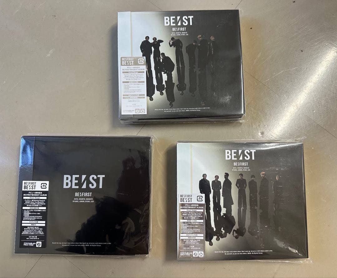 BE:FIRST BE:ST アルバム　MV盤　LIVE盤　初回生産限定盤