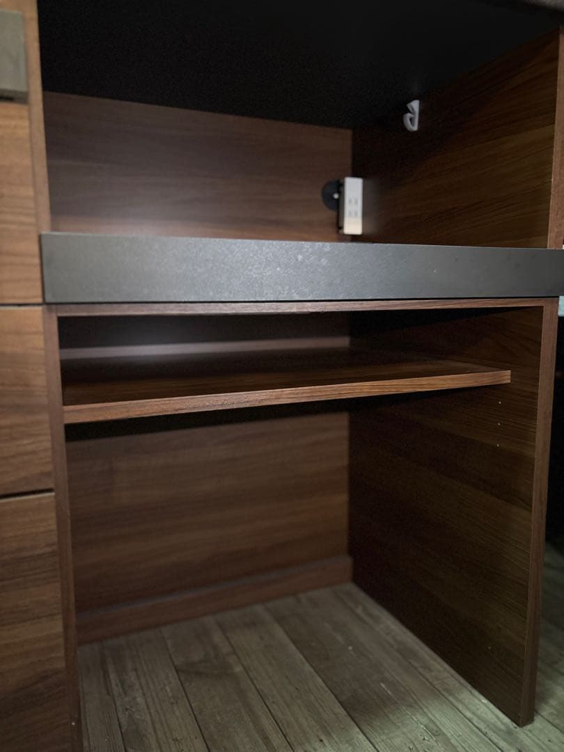 【やなしん】パモウナオープンボード SY-1400Rウォールナット幅140