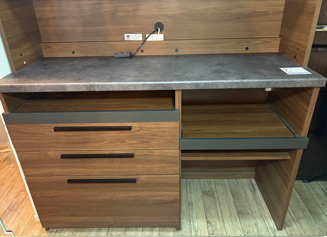 【やなしん】パモウナオープンボード SY-1400Rウォールナット幅140