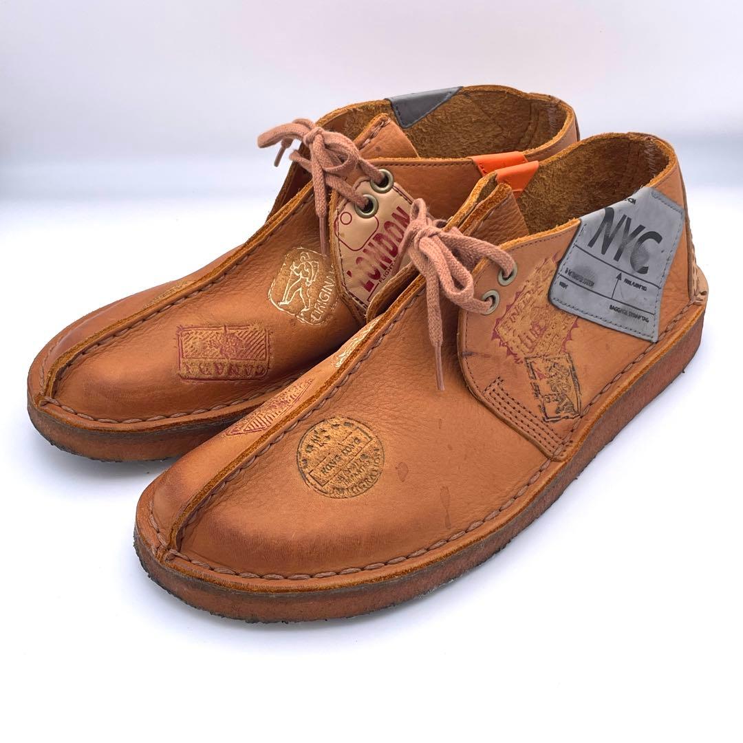 Clarks クラークス【25.5】デザートトレック レザー/パッチワーク/希少