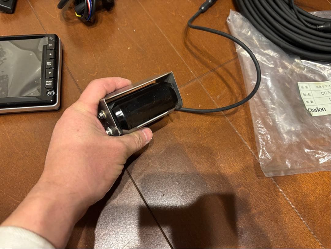 ♪クラリオン バックモニター CJ-7600 カメラCC-6500B セット