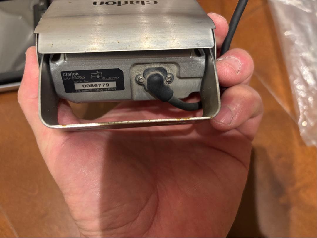 ♪クラリオン バックモニター CJ-7600 カメラCC-6500B セット