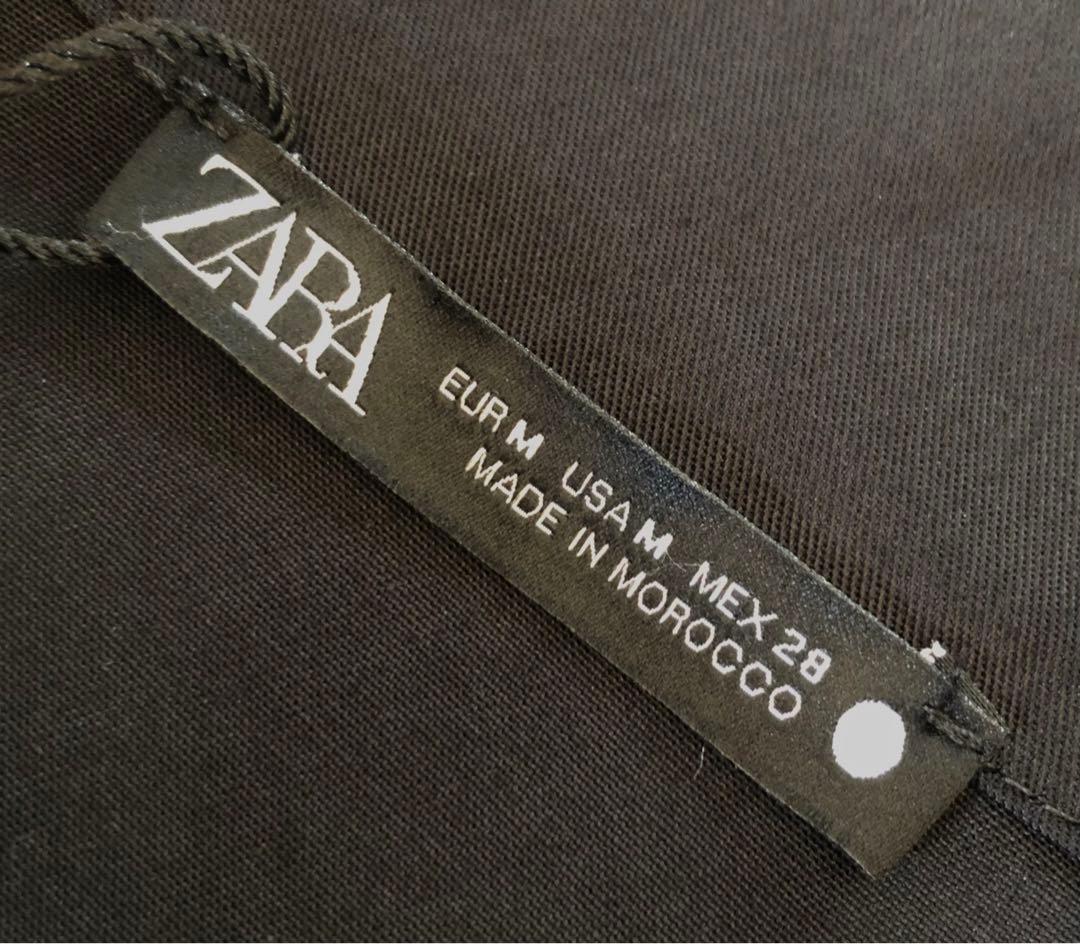 未使用　ZARA ザラ　オールインワン　つなぎ　ツナキ　ジャンプスーツ　黒　切替