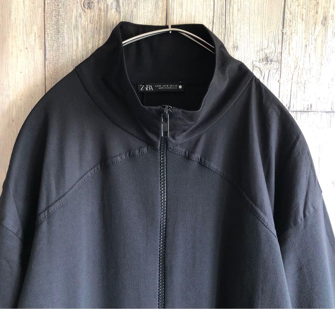 未使用　ZARA ザラ　オールインワン　つなぎ　ツナキ　ジャンプスーツ　黒　切替