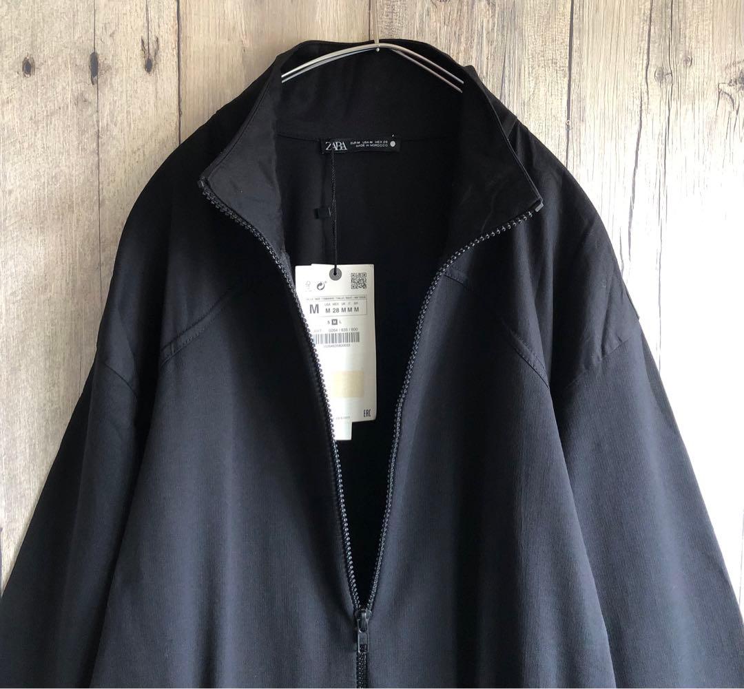 未使用　ZARA ザラ　オールインワン　つなぎ　ツナキ　ジャンプスーツ　黒　切替