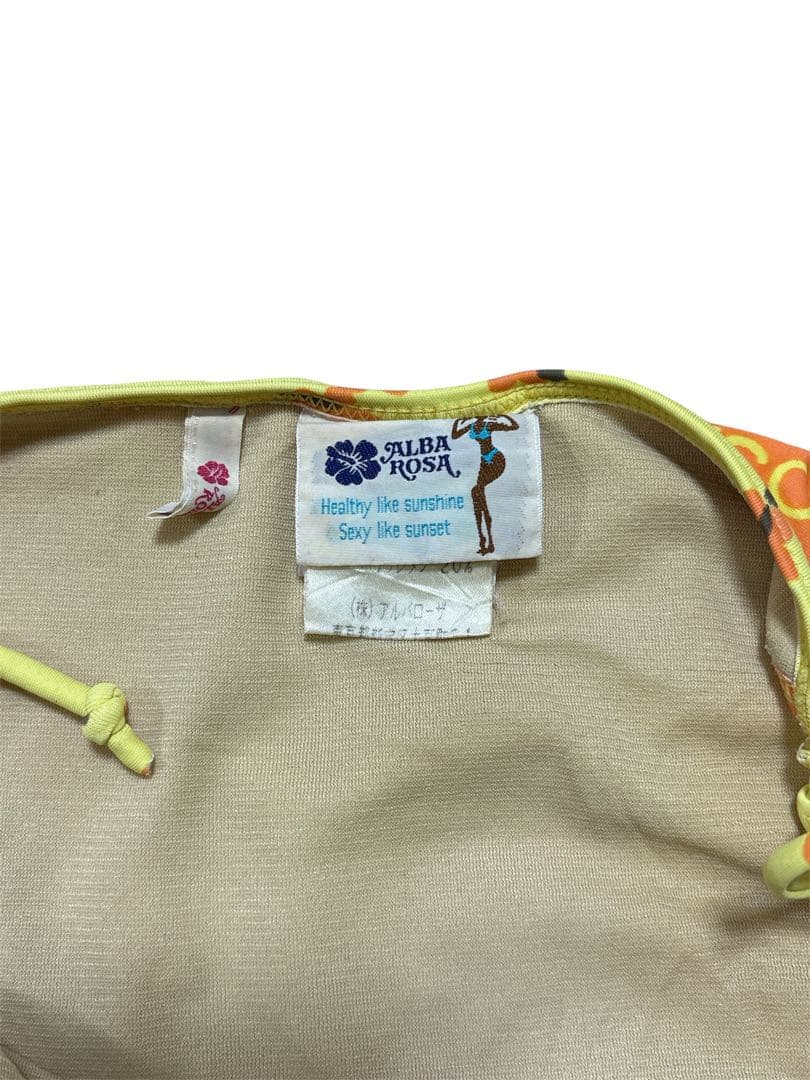 ALBA ROSA ロゴ 三角ビキニ 黄色 オレンジ y2k 平成ギャル 激レア
