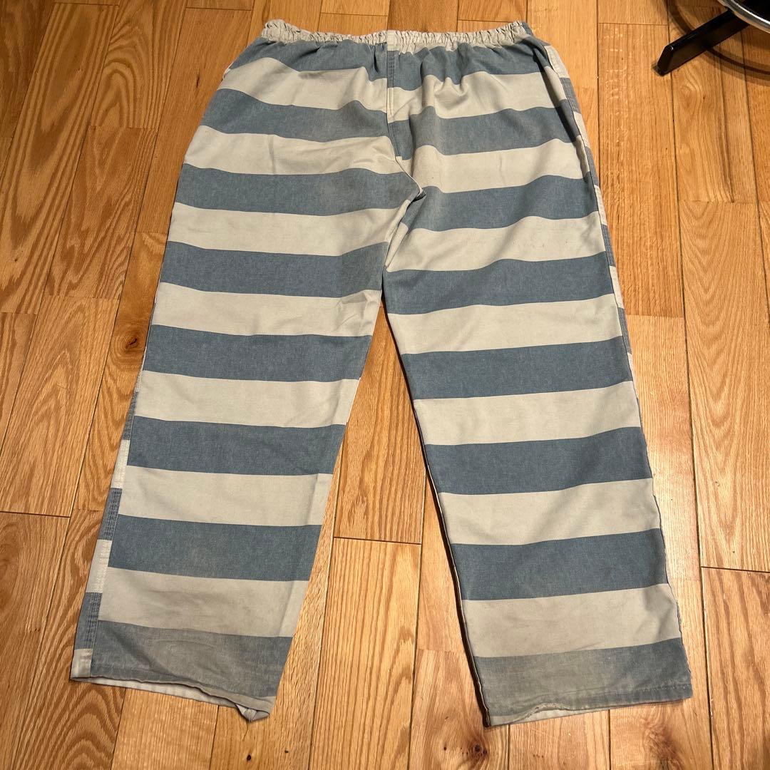 80s ビンテージプリズナーパンツ　prisoner jail 囚人服