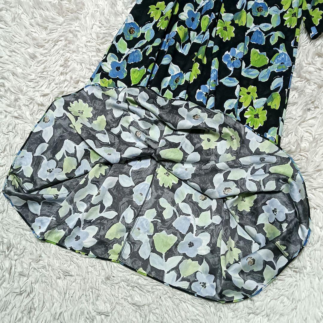 ボールジィ　スプリングフラワープリントドロストギャザーワンピース　25AW完売品