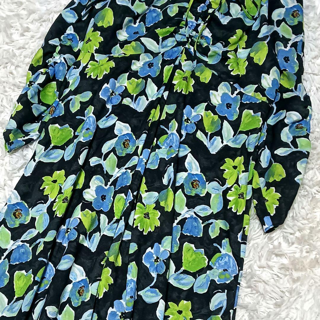 ボールジィ　スプリングフラワープリントドロストギャザーワンピース　25AW完売品