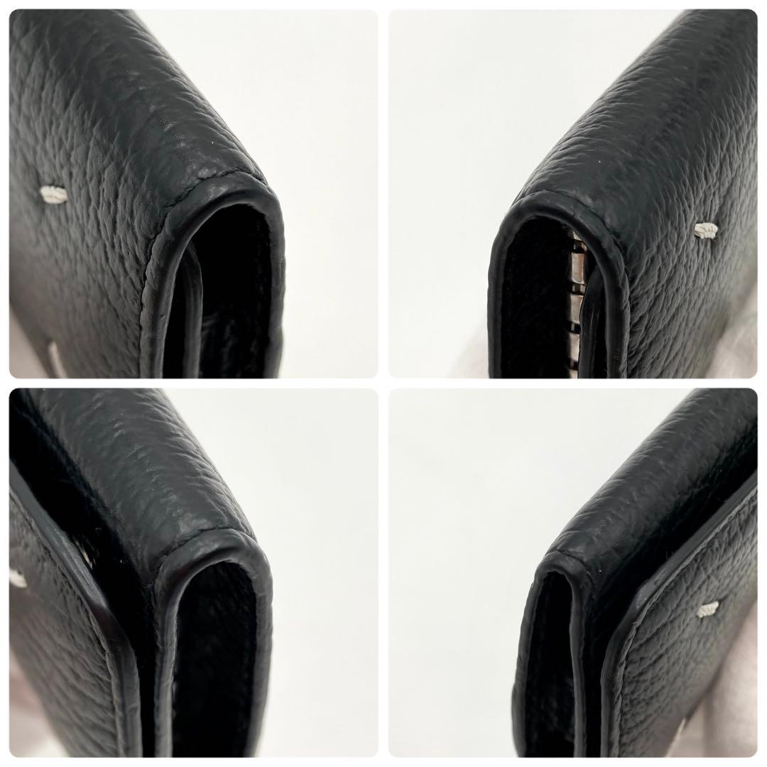 ピカチュウ✨ メゾンマルジェラ 6連キーケース 財布 黒 レザー ステッチ