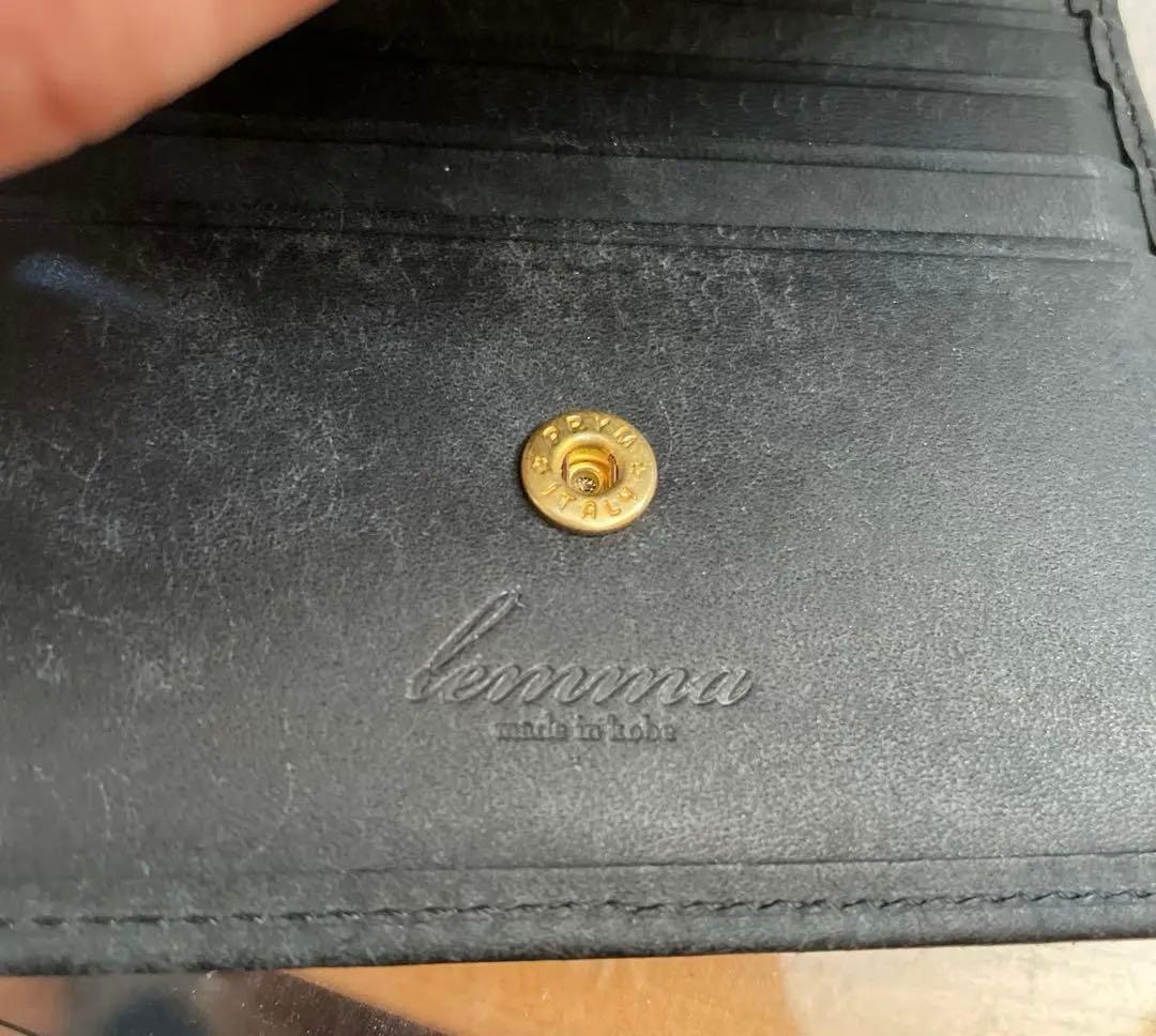 試し入れのみ　レンマ　マリスコ　二つ折り財布 ブラック