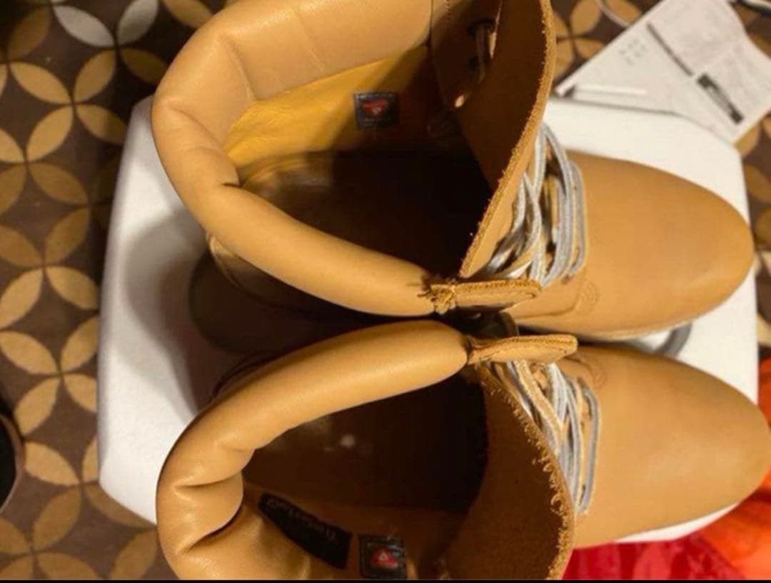 u*1様 ティンバーランドブーツ Timberland ベージュ 防水 レザー