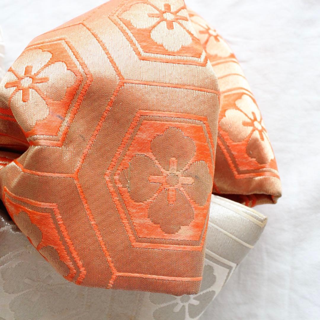 七五三 7歳 女の子 子供 正絹 ピンク 着物 つくり帯 セット