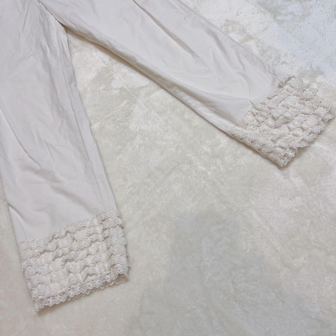 【美品】ピンクハウス　レース段々フリル　アンクル丈パンツ