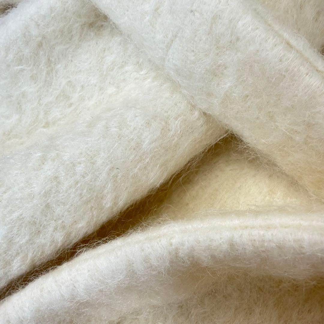 未使用級 新品タグ付き 定価12万 ADORE アドーア シャギーモヘアコート