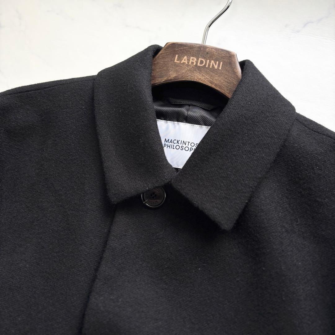 美品 マッキントッシュ 現行 ウェリントン ショートビーバー カシミヤ 黒 38