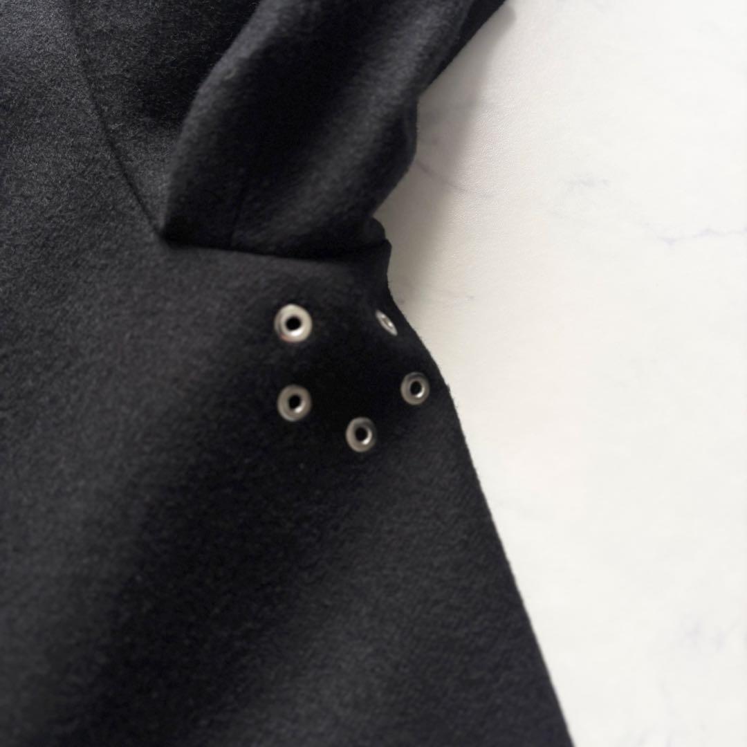 美品 マッキントッシュ 現行 ウェリントン ショートビーバー カシミヤ 黒 38