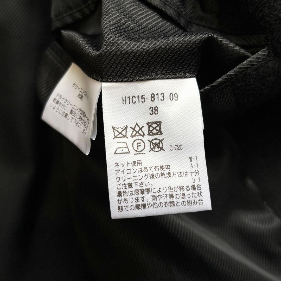 美品 マッキントッシュ 現行 ウェリントン ショートビーバー カシミヤ 黒 38