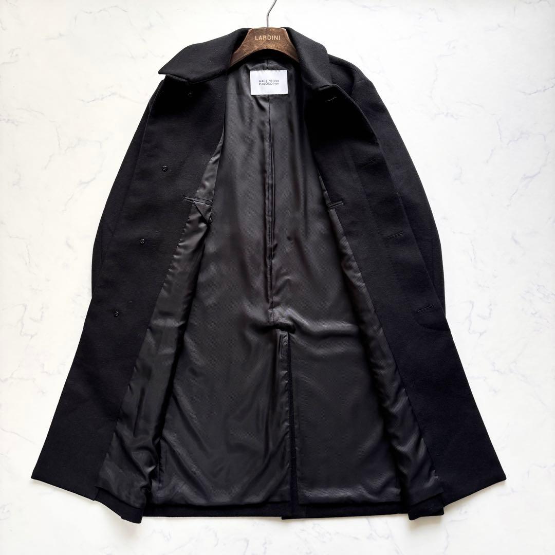 美品 マッキントッシュ 現行 ウェリントン ショートビーバー カシミヤ 黒 38