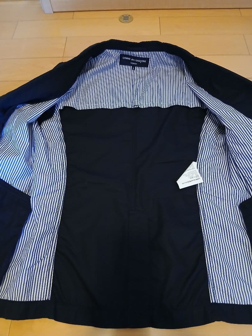 COMME des GARCONS ネイビージャケット 2ボタン Lサイズ