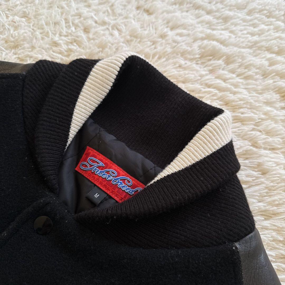 INTERBREED NFL リーダーズ 豪華装飾 牛革 袖レザー スタジャン