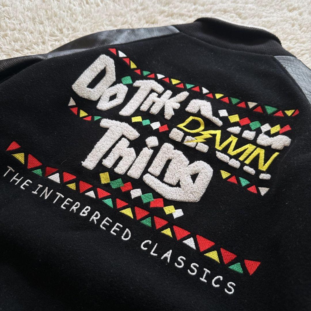 INTERBREED NFL リーダーズ 豪華装飾 牛革 袖レザー スタジャン