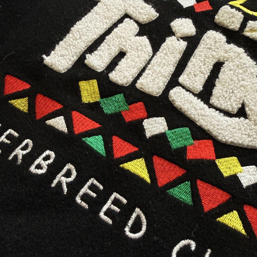 INTERBREED NFL リーダーズ 豪華装飾 牛革 袖レザー スタジャン