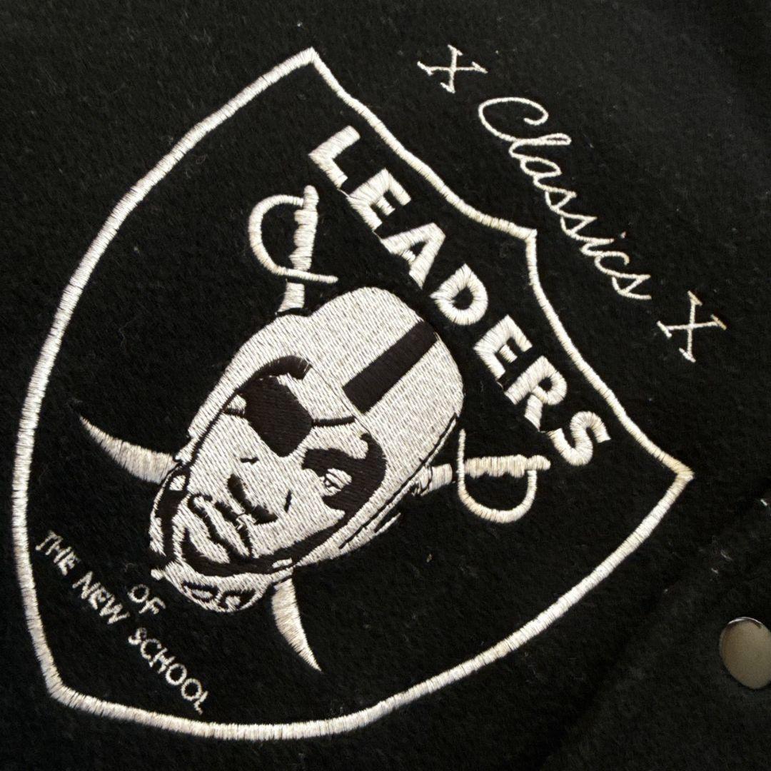 INTERBREED NFL リーダーズ 豪華装飾 牛革 袖レザー スタジャン