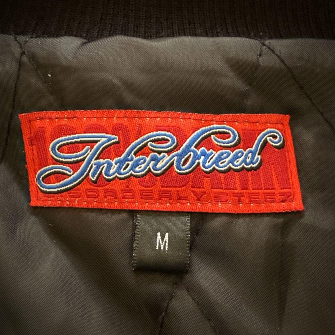 INTERBREED NFL リーダーズ 豪華装飾 牛革 袖レザー スタジャン