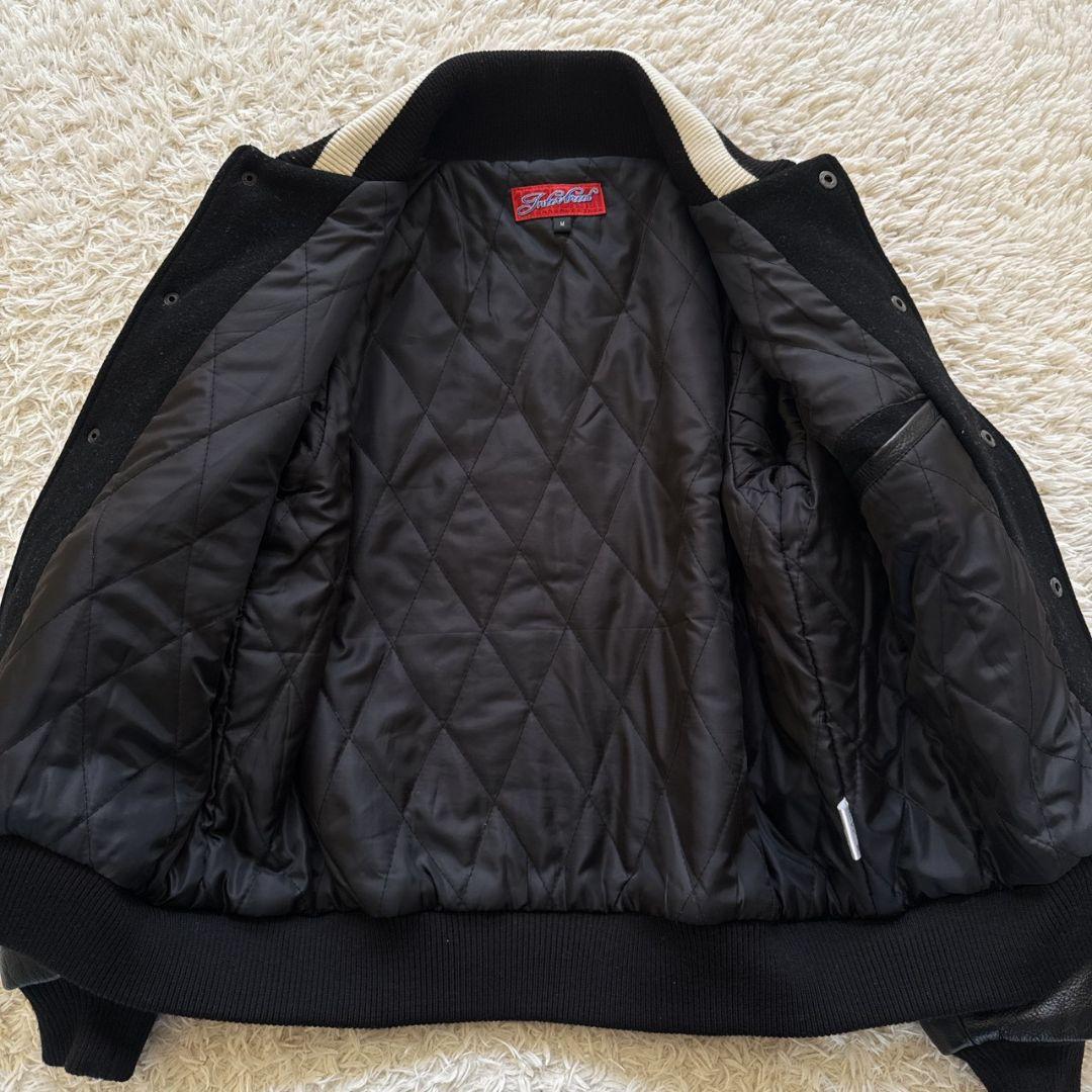 INTERBREED NFL リーダーズ 豪華装飾 牛革 袖レザー スタジャン