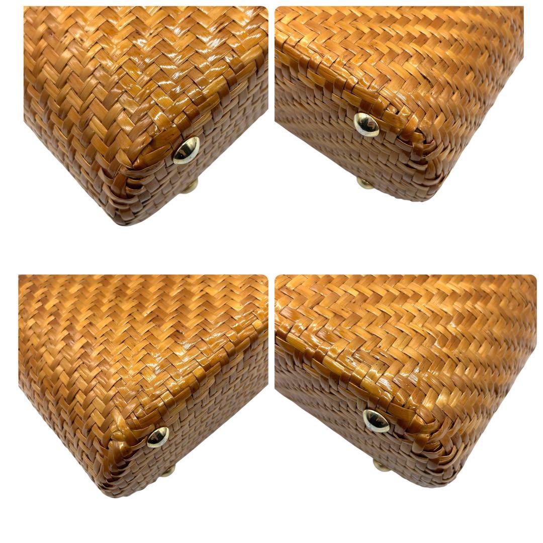 良品 1091 クレージュ カゴバッグ ワンショルダーバッグ ブラウン