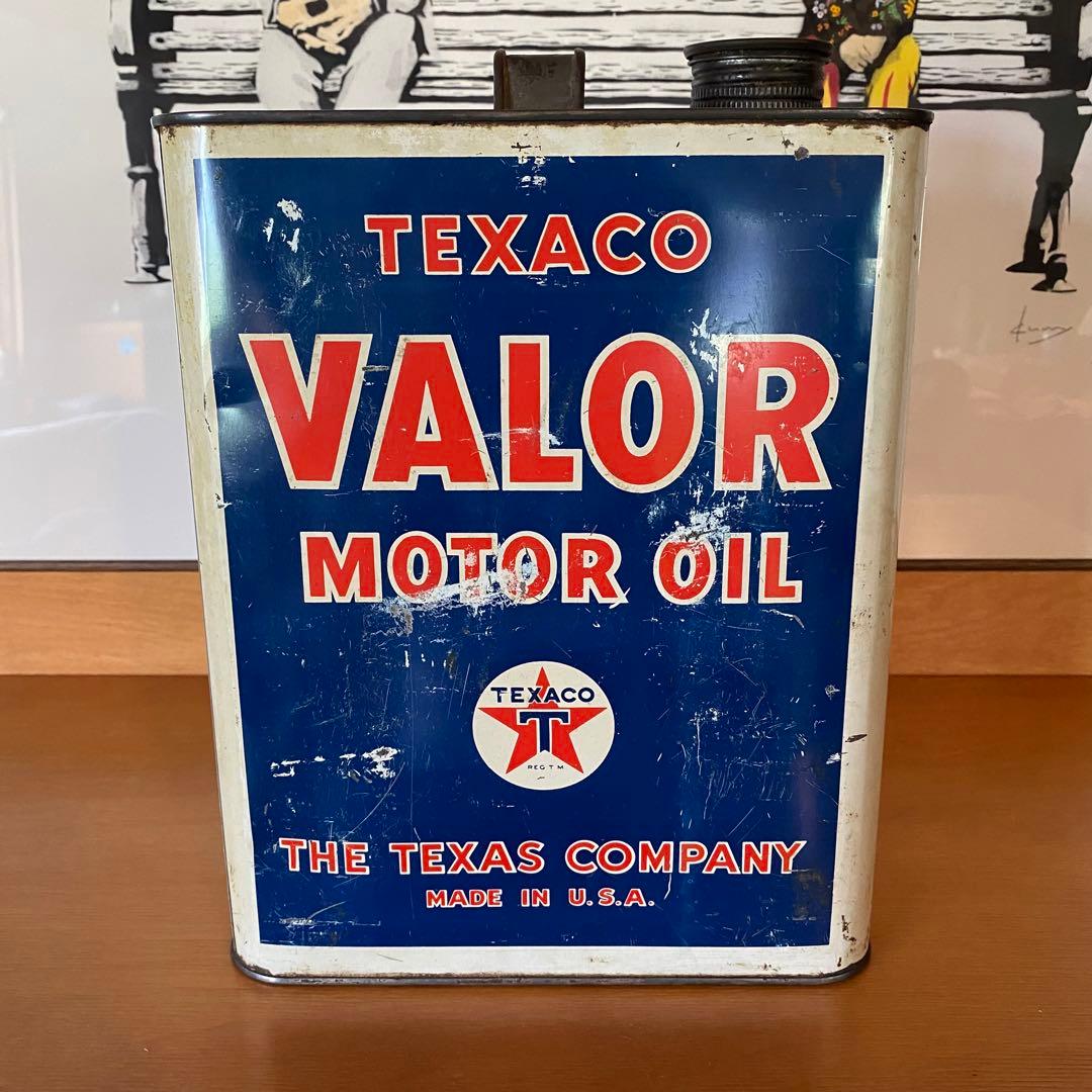 激レア　Texaco Valor Motor Oil 2ガロン缶