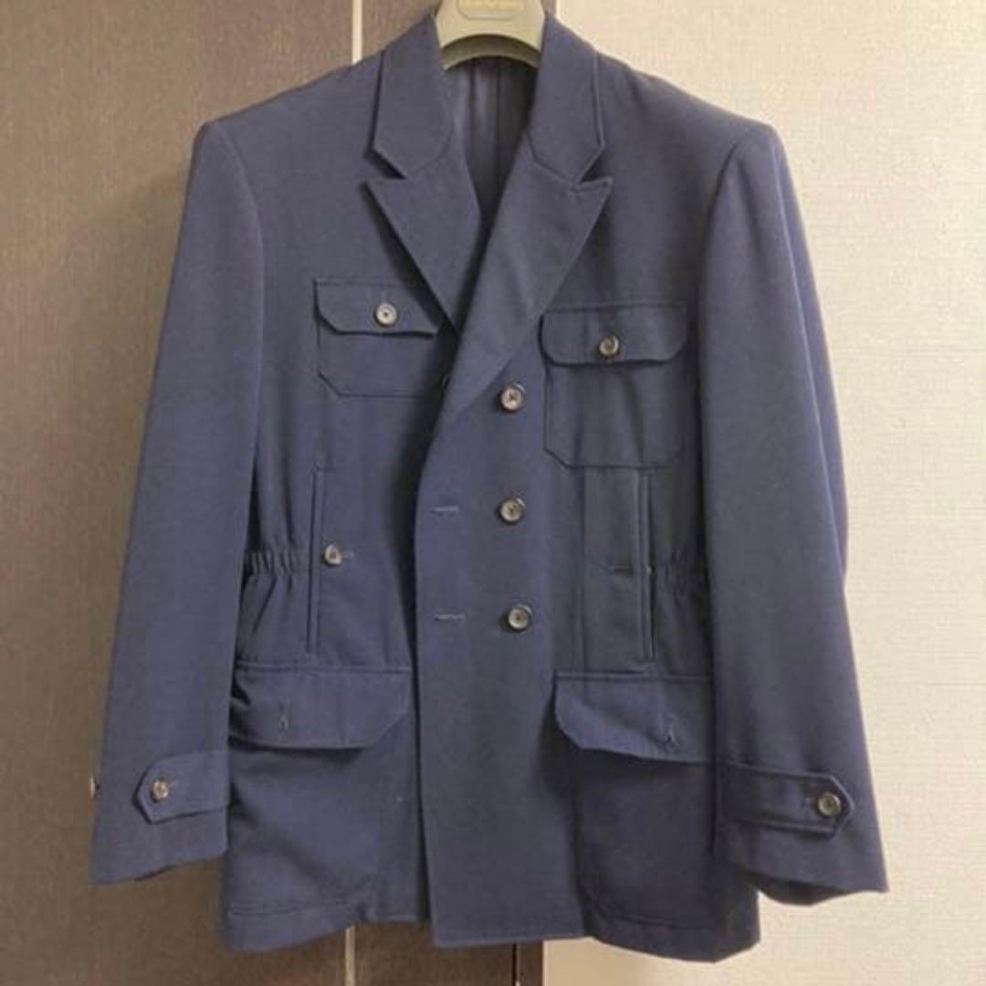 yohji yamamoto 80s セットアップ　ネイビー　ミリタリー