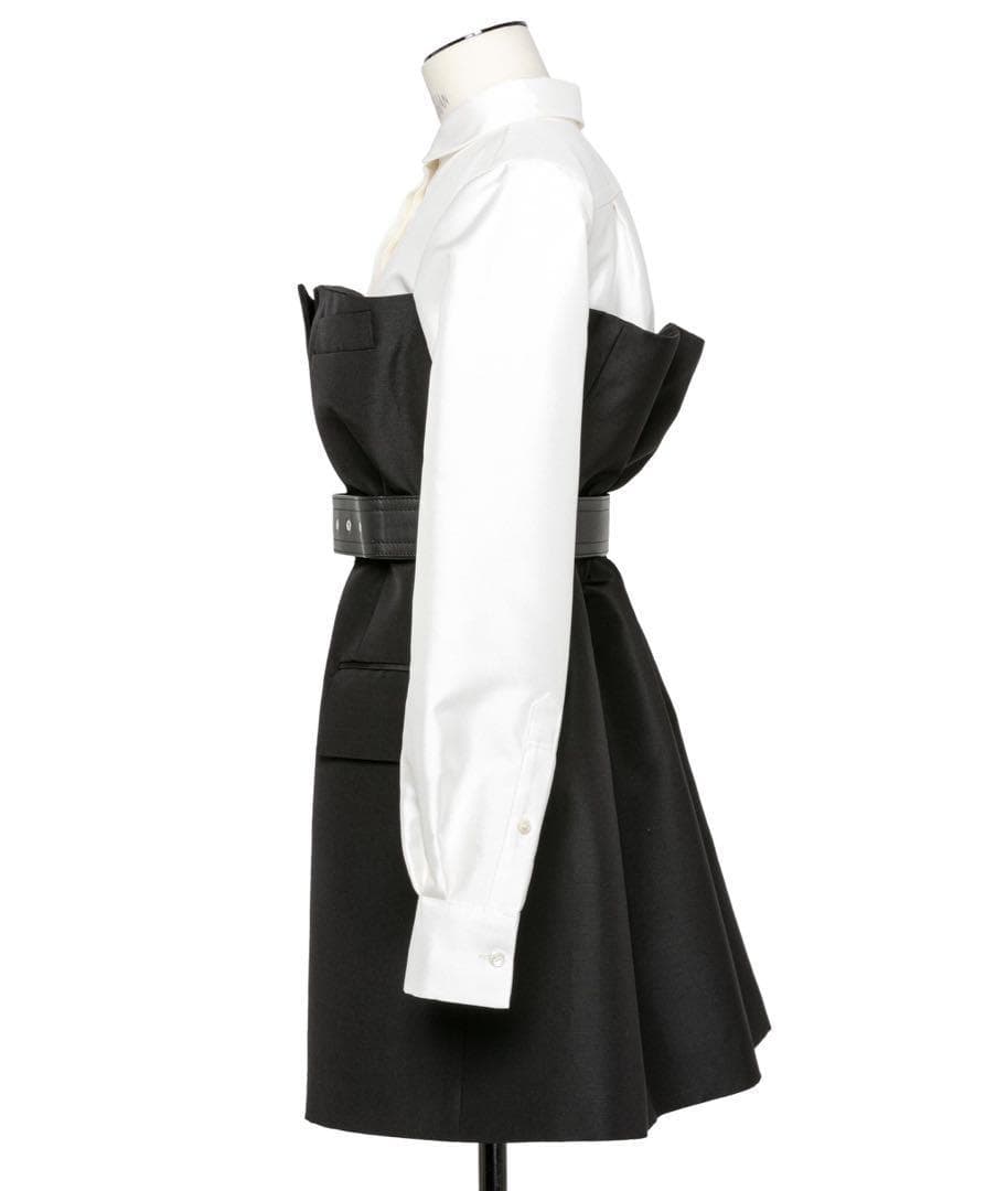 最終お値下美品sacai 22AW ジャケットドッキングブラウス 　ドレス