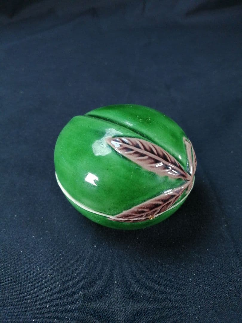 【茶道具】三浦竹軒造　桃香合　香合316