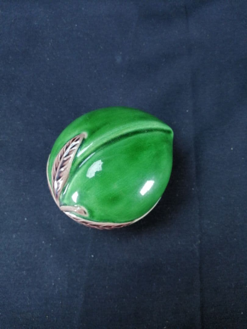 【茶道具】三浦竹軒造　桃香合　香合316