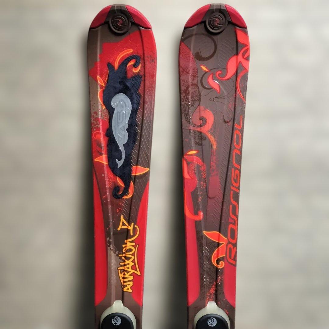 【美品】ROSSIGNOL ヴィンテージ スキーセット 146cm バッグ付