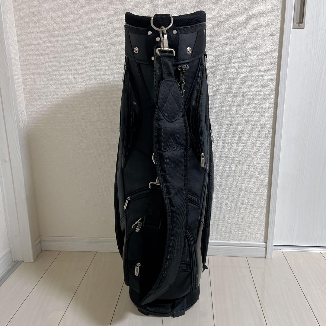 adidas アディダス キャディバッグ ゴルフ ブラック ヘッドカバー付き