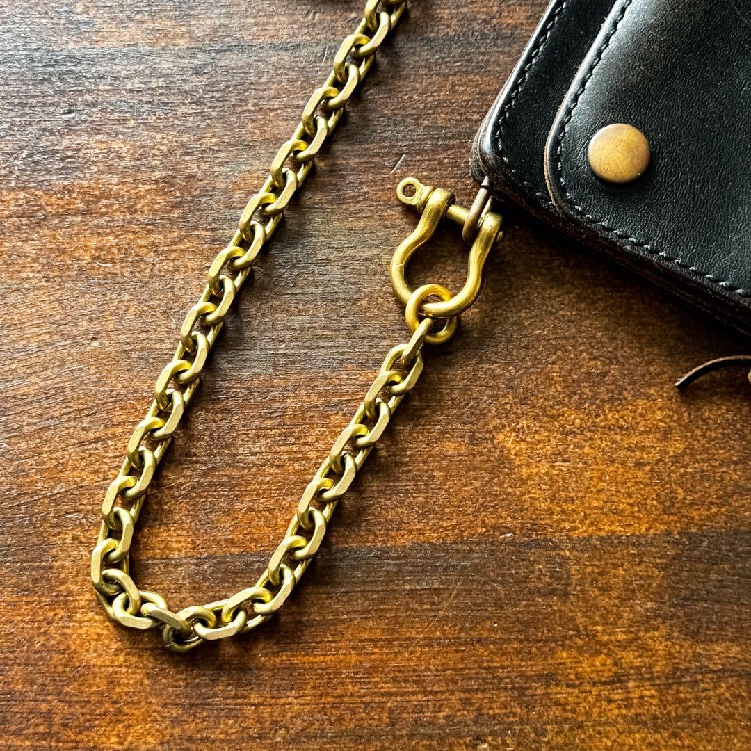 ウォレットチェーン ブラス45cmツイストフック