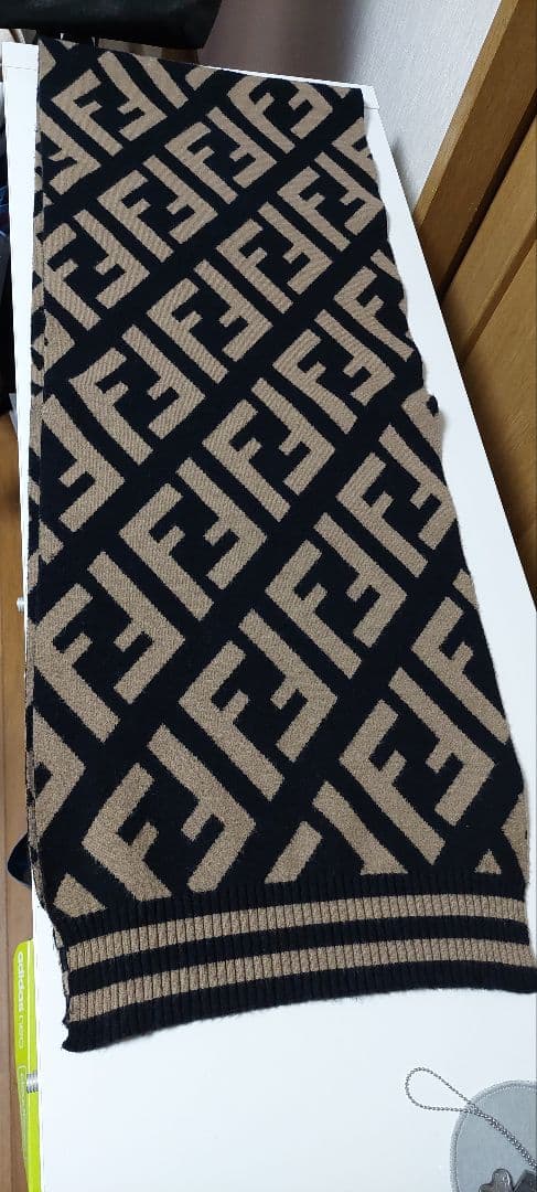 FENDI ウール混紡 ロングスカーフ